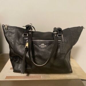 Black Coach tote bag